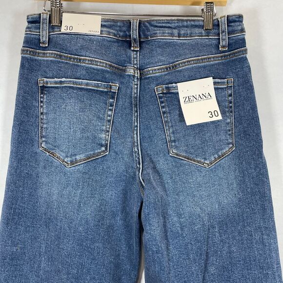 Zenana Women's Wide Leg Jeans Medium wash - Picture 3 of 3